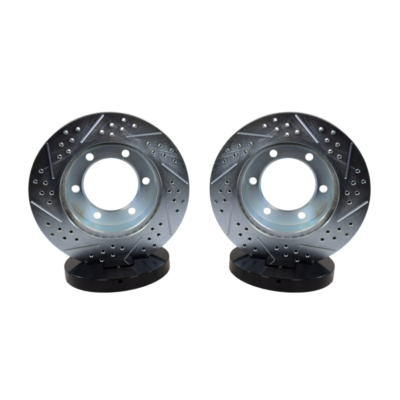 Toyota Tacoma Brake Rotors (2) - Front - Baer Brakes - Claw Performance Rotors, Slot & Drilled - Zinc-Plated - `95-`04